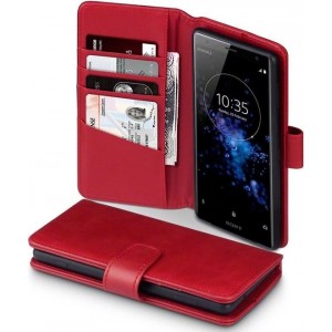 Sony Xperia XZ2 hoesje - CaseBoutique - Rood - Leer