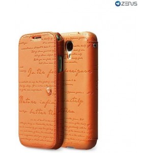 Zenus hoesje voor Samsung Galaxy S4 Masstige Lettering Diary - Oranje