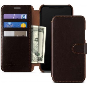 VRS Design Layered Dandy leather case Apple iPhone 6.1 (2018) - Bruin