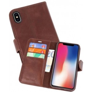 Rico Vitello Mocca Echt Leder Hoesje voor de iPhone X