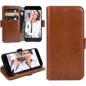 Bouletta - iPhone 6 hoes - Leer WalletCase (Rustic Cognac)