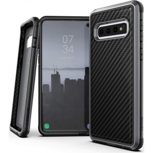 Defense Lux Samsung Galaxy S10 Plus Hoesje Carbon Fiber Zwart