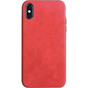 iPhone X/XS Alcantara Case Rood