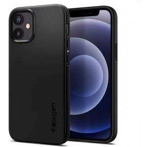 Spigen Thin Fit Apple iPhone 12 Mini Hoesje - Zwart