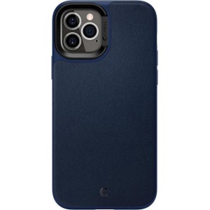 Spigen iPh 12(Pro) Lther Brick Navy