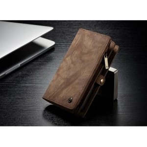 Caseme Luxe Leren Wallet iPhone X / iPhone XS- Bruin