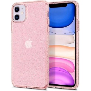 Hoesje Apple iPhone 11 - Spigen Liquid Crystal Glitter Case - Roze/Quartz