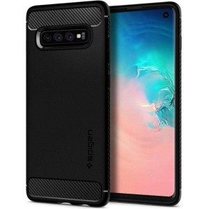 Hoesje Samsung Galaxy S10 - Spigen Rugged Armor Case  - Zwart