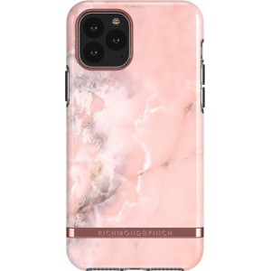 Richmond & Finch Pink Marble - Rose gold details for iPhone 11 Pro Max colourful