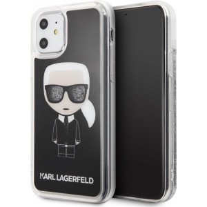 Apple iPhone 11 Karl Lagerfeld Zwart Backcover hoesje KLHCN61ICGBK - Ikonik