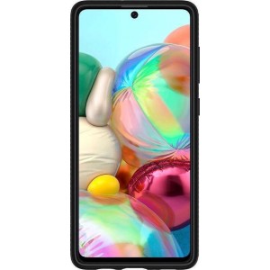 Hoesje Samsung Galaxy A71 - Spigen Liquid Air Case - Zwart