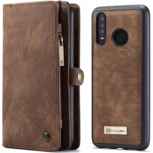 CASEME - Huawei P30 Lite Vintage Portemonnee Hoesje - Bruin