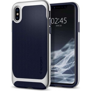 Spigen Neo Hybrid Apple iPhone X Hoesje - Satin Silver