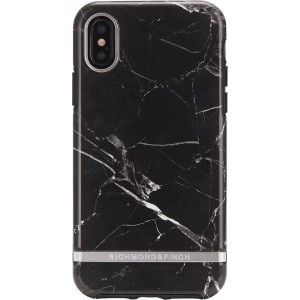 Richmond & Finch Black Marble - Silver details for iPhone XS Max colourful