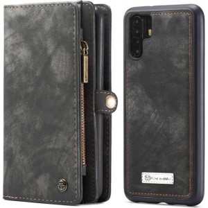 CASEME - Huawei P30 Pro Vintage Portemonnee Hoesje - Grijs