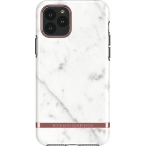 Richmond & Finch White Marble - Rose gold details for iPhone 11 Pro Max colourful