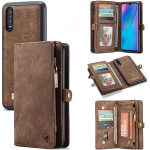 CASEME - Huawei P30 Vintage Portemonnee Hoesje - Bruin