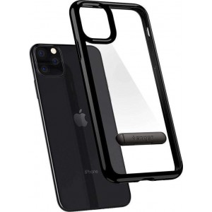 Hoesje Apple iPhone 11 Pro Max - Spigen Ultra Hybrid Case S - Transparant/Doorzichtig