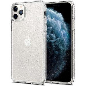 Hoesje Apple iPhone 11 Pro Max - Spigen Liquid Crystal Case - Mat/Zwart