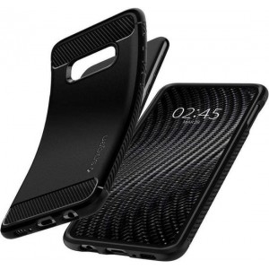 Hoesje Samsung Galaxy S10e - Spigen Rugged Armor Case  - Zwart