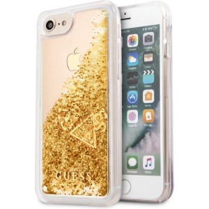 Guess Glitter Hard Case /  Back cover voor Apple iPhone 7/8 (4,7"versies) - Goud