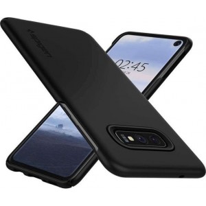 Hoesje Samsung Galaxy S10e - Spigen Thin Fit Case - Zwart