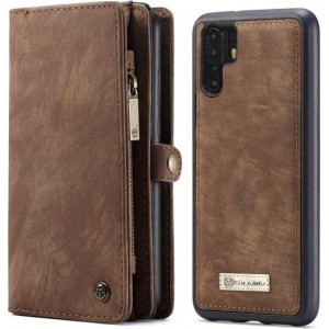 CASEME - Huawei P30 Pro Vintage Portemonnee Hoesje - Bruin