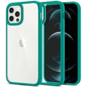 Spigen Crystal Hybrid Apple iPhone 12 / 12 Pro Hoesje - Mint Groen