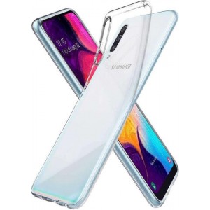 Hoesje Samsung Galaxy A50 - Spigen Liquid Crystal Case - Doorzichtig/Transparant