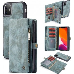 CASEME - Apple iPhone 11 Vintage Wallet Case - Blauw