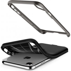 Hoesje Apple iPhone Xr - Spigen Neo Hybrid Case Apple iPhone Xr - Gunmetal