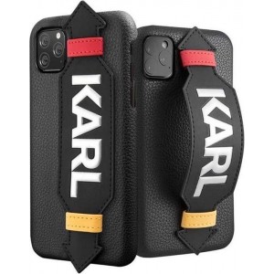 Karl Lagerfeld Strap Hard Case - Apple iPhone 11 Pro (5.8") - Zwart