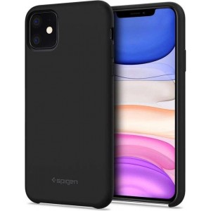 Spigen Silicone Fit Apple iPhone 11 Hoesje - Zwart