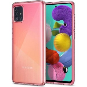 Hoesje Samsung Galaxy A71 - Spigen Liquid Crystal Case - Doorzichtig/Transparant