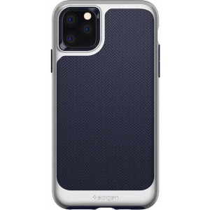 Hoesje Apple iPhone 11 Pro Max - Spigen Neo Hybrid Case - Satijn/Zilver