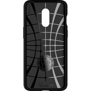 Hoesje OnePlus 7 - Spigen Rugged Armor Case  - Zwart