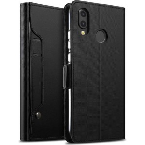 Huawei P20 Lite Spiegel Wallet Hoesje  - Zwart