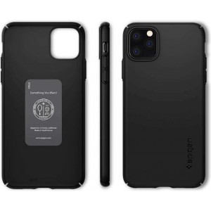 Hoesje Apple iPhone 11 Pro - Spigen Thin Fit Case - Zwart