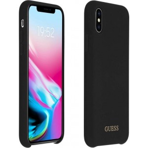 Guess backcover hoesje Silicone Apple iPhone X-Xs Zwart - Smart