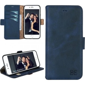 Bouletta Lederen Apple iPhone 7 Hoesje - BookCase - Antic Blue