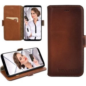 Bouletta - Samsung Galaxy S9 Plus Lederen BookCase (Burned Cognac)