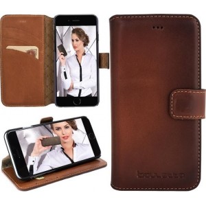 Bouletta Lederen Apple iPhone 7/8 Hoesje - BookCase - Burned Cognac