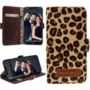 Bouletta Lederen Apple iPhone X / Xs Hoesje - BookCase - Leopard