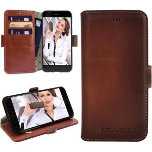 Bouletta Lederen Apple iPhone 6(S) Hoesje - BookCase - Burned Cognac