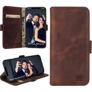 Bouletta leer Apple iPhone 11 Pro Max Hoesje - BookCase - Antic Coffee