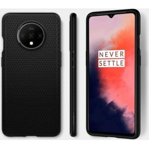 Hoesje OnePlus 7T - Spigen Liquid Air Case - Zwart