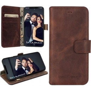 Bouletta Lederen Apple iPhone X / Xs Hoesje WalletCase Antic Coffee