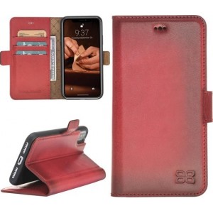 Bouletta Lederen iPhone 7/8 BookCase New Edition - Burned Red