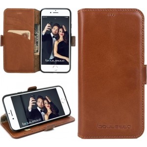 Bouletta Lederen Apple iPhone 8 Hoesje - BookCase - Rustic Cognac