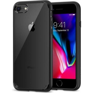 Spigen Ultra Hybrid 2 Apple iPhone 8  Hoesje Zwart